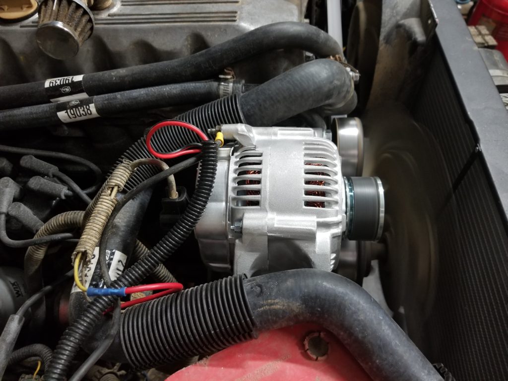 Renix XJ alternator relocation and upgrade The Jeep Guru